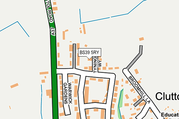 BS39 5RY map - OS OpenMap – Local (Ordnance Survey)