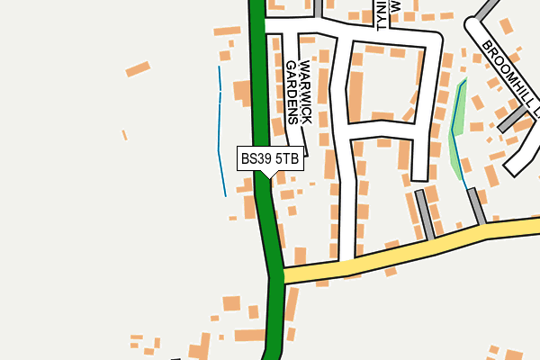 BS39 5TB map - OS OpenMap – Local (Ordnance Survey)