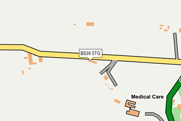 BS39 5TG map - OS OpenMap – Local (Ordnance Survey)