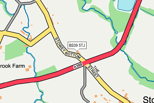 BS39 5TJ map - OS OpenMap – Local (Ordnance Survey)