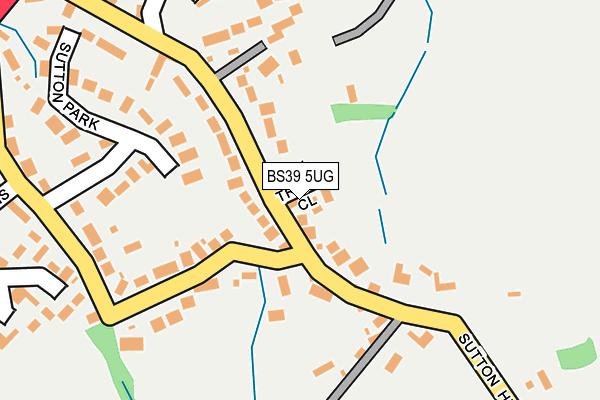 BS39 5UG map - OS OpenMap – Local (Ordnance Survey)