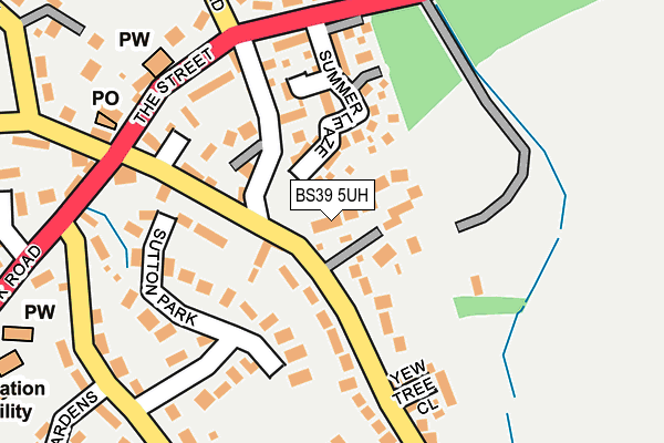 BS39 5UH map - OS OpenMap – Local (Ordnance Survey)