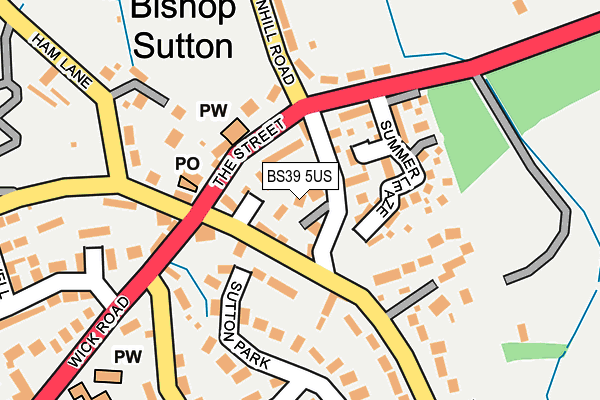 BS39 5US map - OS OpenMap – Local (Ordnance Survey)