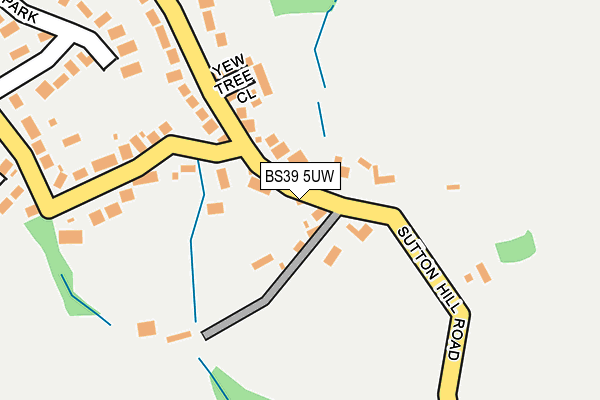 BS39 5UW map - OS OpenMap – Local (Ordnance Survey)
