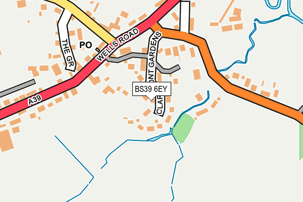 BS39 6EY map - OS OpenMap – Local (Ordnance Survey)