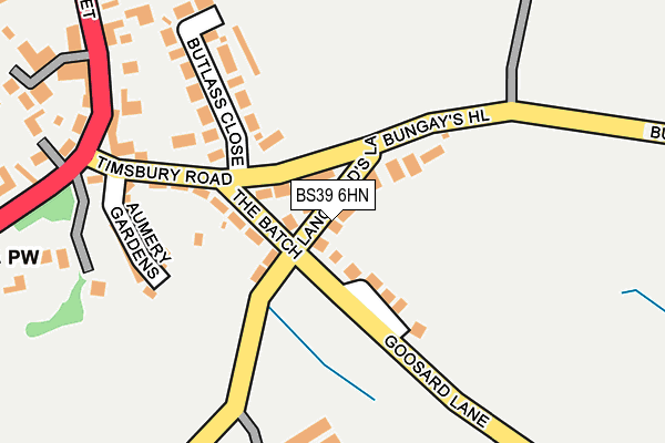 BS39 6HN map - OS OpenMap – Local (Ordnance Survey)