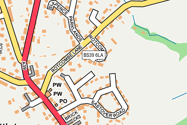 BS39 6LA map - OS OpenMap – Local (Ordnance Survey)