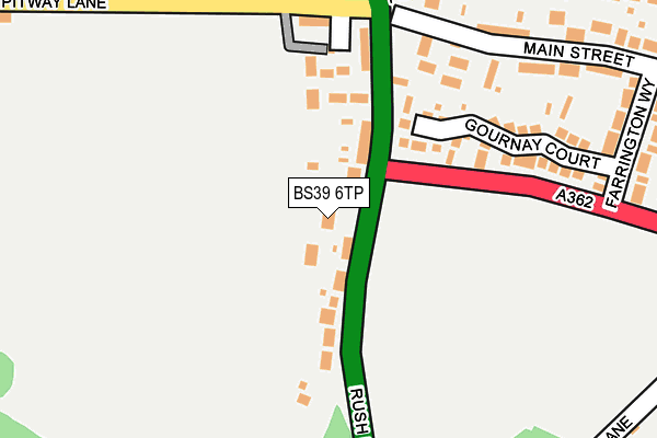 BS39 6TP map - OS OpenMap – Local (Ordnance Survey)