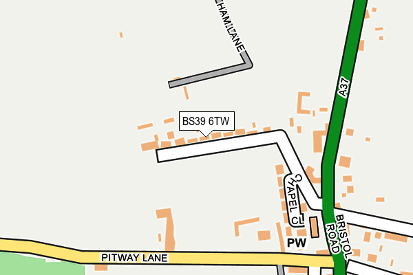 BS39 6TW map - OS OpenMap – Local (Ordnance Survey)