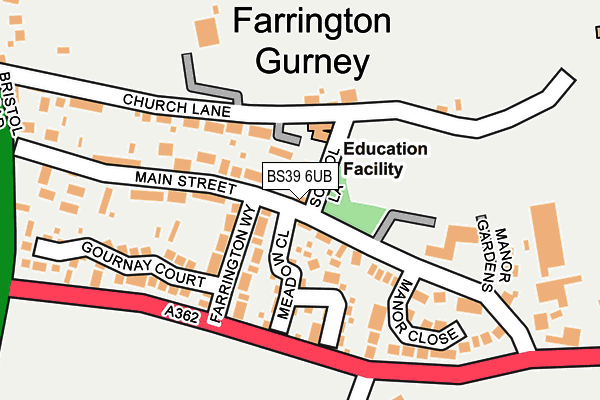 Map of FARRINGTON'S FARM SHOP LTD at local scale