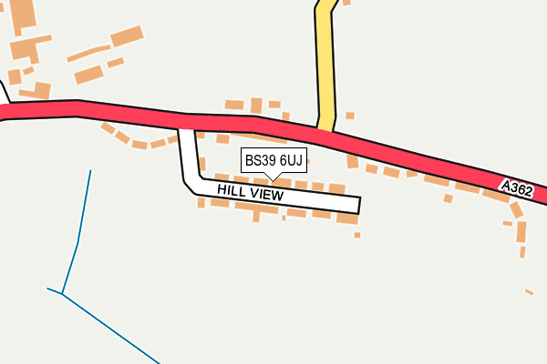 BS39 6UJ map - OS OpenMap – Local (Ordnance Survey)