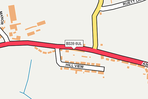 BS39 6UL map - OS OpenMap – Local (Ordnance Survey)
