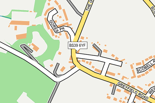 BS39 6YF map - OS OpenMap – Local (Ordnance Survey)
