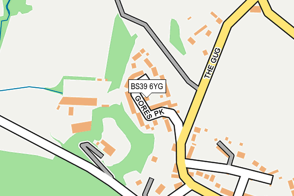 BS39 6YG map - OS OpenMap – Local (Ordnance Survey)