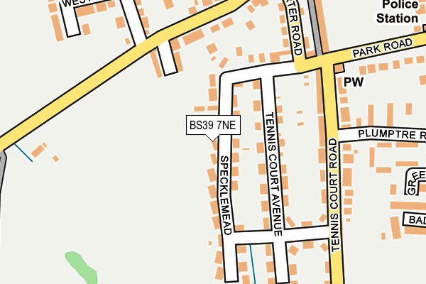 BS39 7NE map - OS OpenMap – Local (Ordnance Survey)