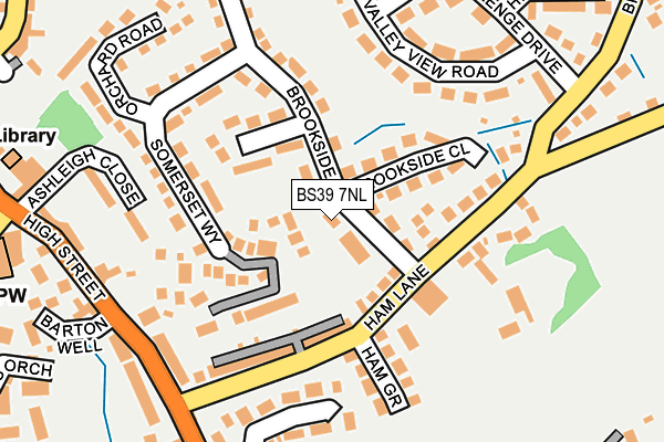 BS39 7NL map - OS OpenMap – Local (Ordnance Survey)