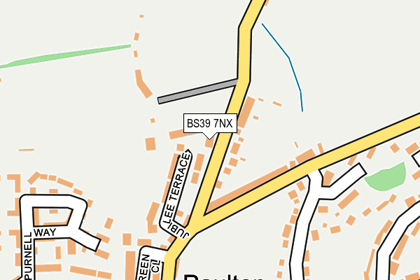 BS39 7NX map - OS OpenMap – Local (Ordnance Survey)