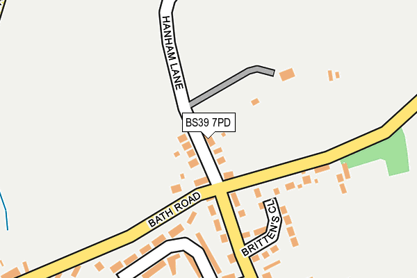 BS39 7PD map - OS OpenMap – Local (Ordnance Survey)