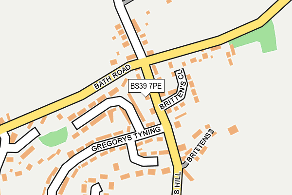 BS39 7PE map - OS OpenMap – Local (Ordnance Survey)