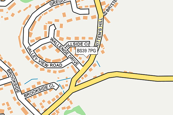 BS39 7PG map - OS OpenMap – Local (Ordnance Survey)