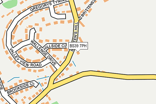 BS39 7PH map - OS OpenMap – Local (Ordnance Survey)