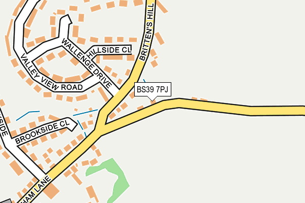 BS39 7PJ map - OS OpenMap – Local (Ordnance Survey)