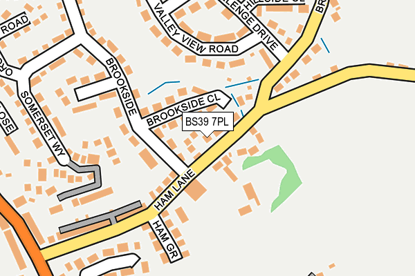 BS39 7PL map - OS OpenMap – Local (Ordnance Survey)