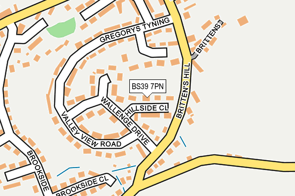 BS39 7PN map - OS OpenMap – Local (Ordnance Survey)