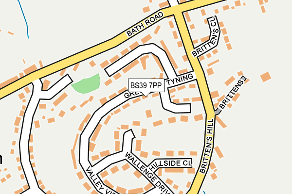 BS39 7PP map - OS OpenMap – Local (Ordnance Survey)
