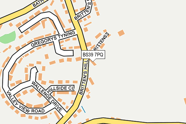 BS39 7PQ map - OS OpenMap – Local (Ordnance Survey)