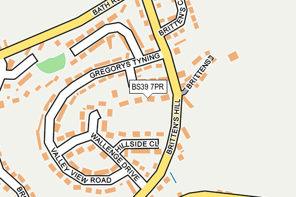 BS39 7PR map - OS OpenMap – Local (Ordnance Survey)