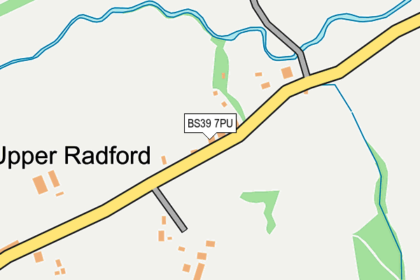 BS39 7PU map - OS OpenMap – Local (Ordnance Survey)