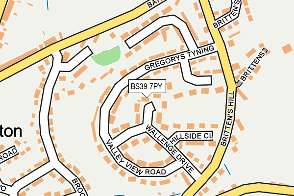 BS39 7PY map - OS OpenMap – Local (Ordnance Survey)