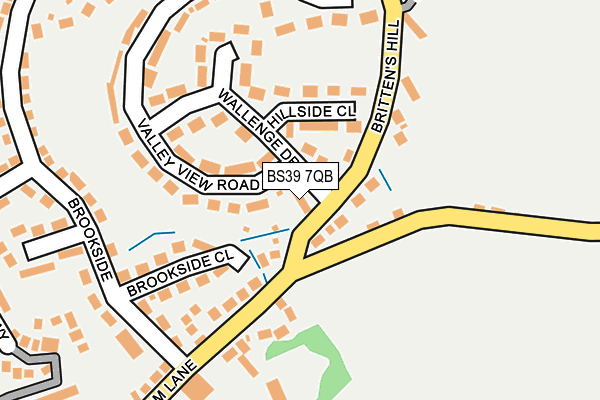 BS39 7QB map - OS OpenMap – Local (Ordnance Survey)