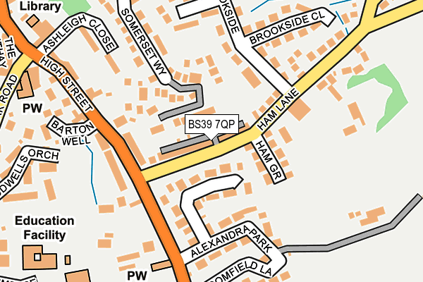 BS39 7QP map - OS OpenMap – Local (Ordnance Survey)