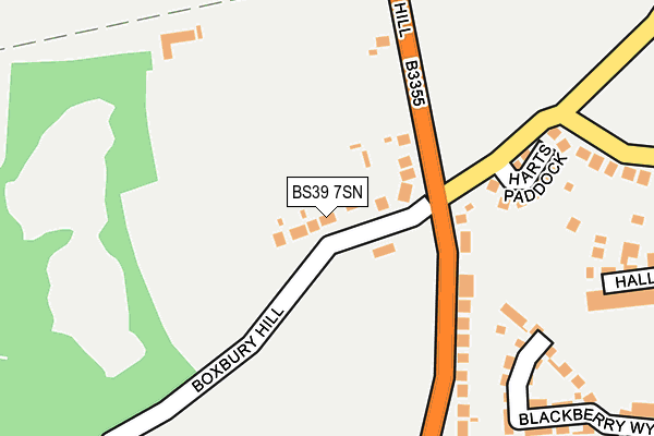 BS39 7SN map - OS OpenMap – Local (Ordnance Survey)