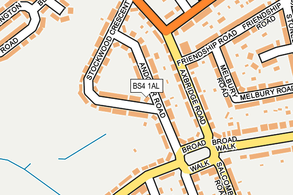 BS4 1AL map - OS OpenMap – Local (Ordnance Survey)