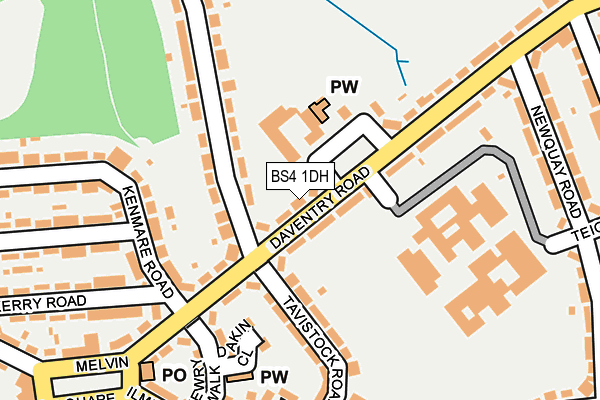 BS4 1DH map - OS OpenMap – Local (Ordnance Survey)