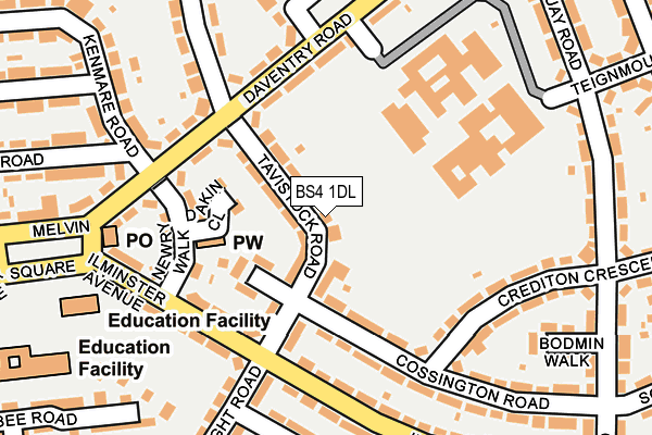 BS4 1DL map - OS OpenMap – Local (Ordnance Survey)