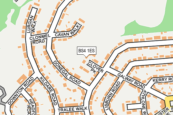 BS4 1ES map - OS OpenMap – Local (Ordnance Survey)