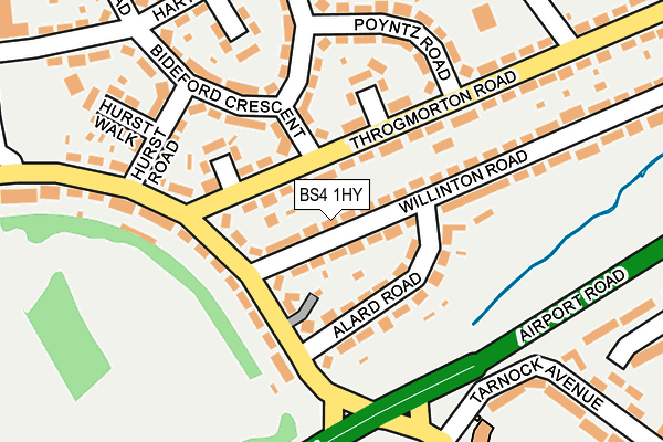 BS4 1HY map - OS OpenMap – Local (Ordnance Survey)