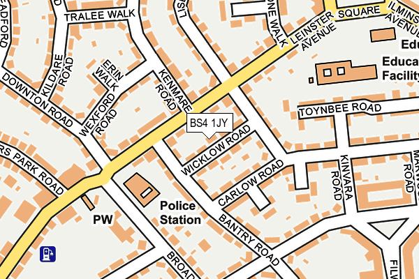 BS4 1JY map - OS OpenMap – Local (Ordnance Survey)