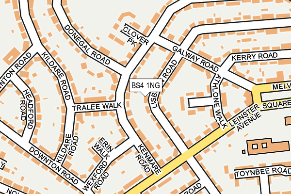 BS4 1NG map - OS OpenMap – Local (Ordnance Survey)