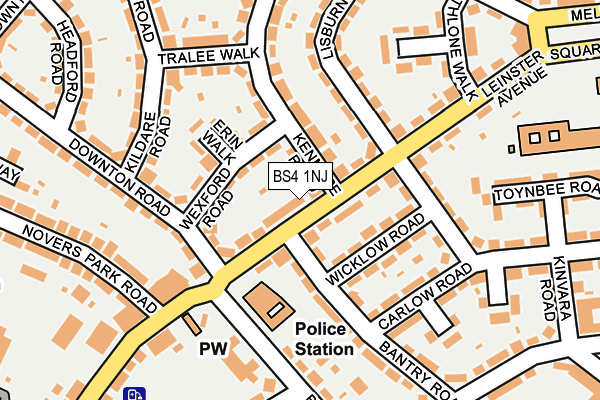 BS4 1NJ map - OS OpenMap – Local (Ordnance Survey)