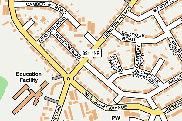 BS4 1NP map - OS OpenMap – Local (Ordnance Survey)