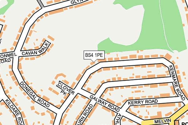 BS4 1PE map - OS OpenMap – Local (Ordnance Survey)