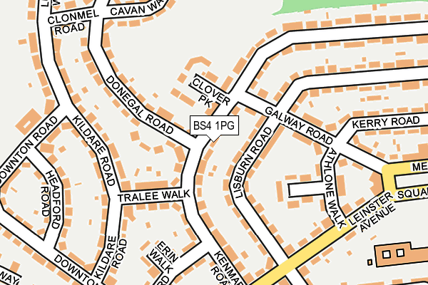 BS4 1PG map - OS OpenMap – Local (Ordnance Survey)
