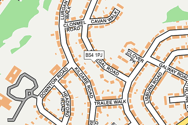 BS4 1PJ map - OS OpenMap – Local (Ordnance Survey)