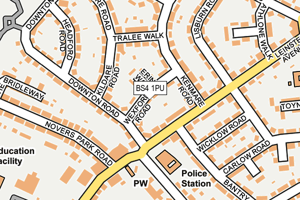 BS4 1PU map - OS OpenMap – Local (Ordnance Survey)