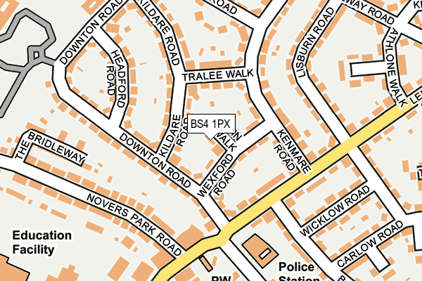 BS4 1PX map - OS OpenMap – Local (Ordnance Survey)